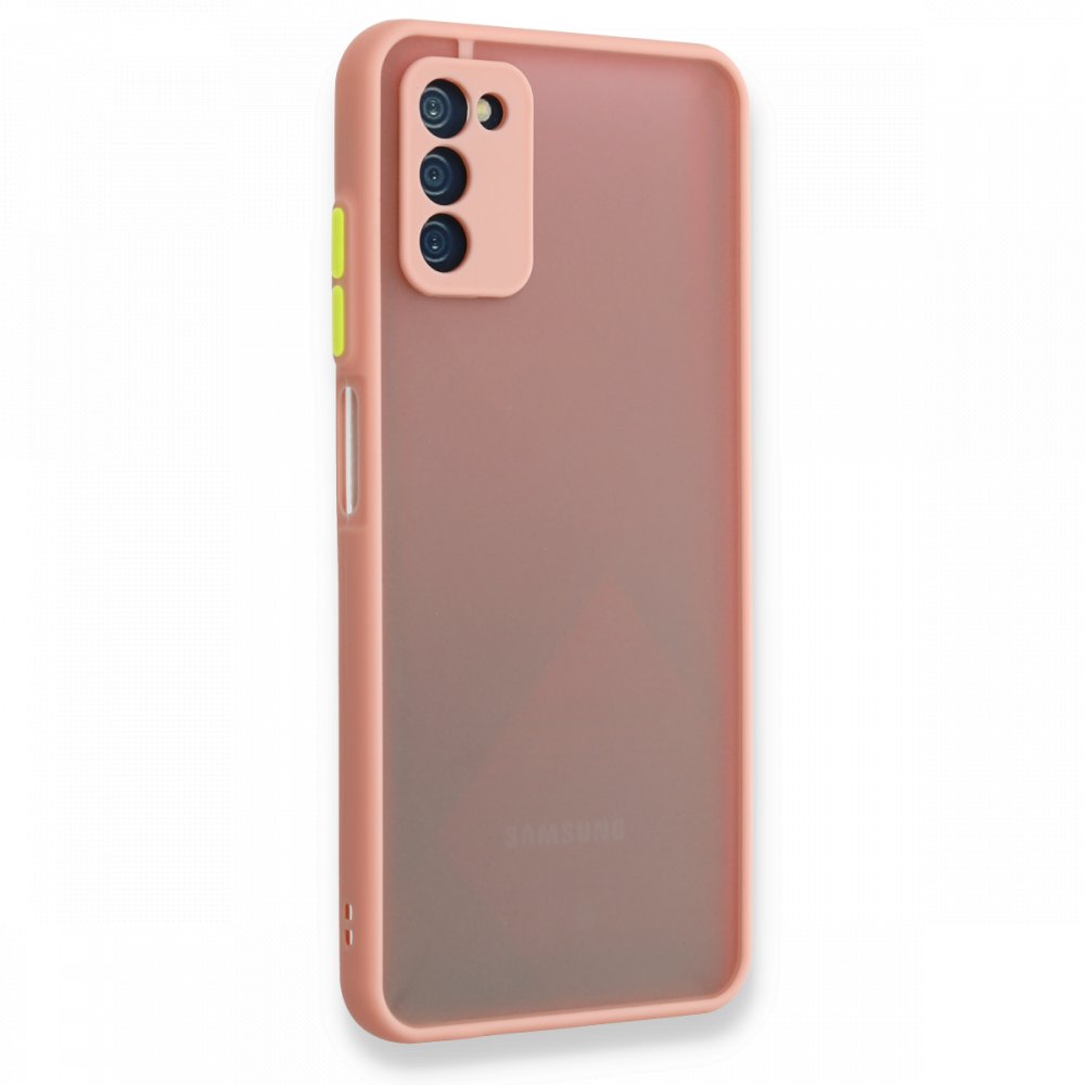  Samsung Galaxy A03S Kılıf Montreal Silikon Kapak - Pembe
