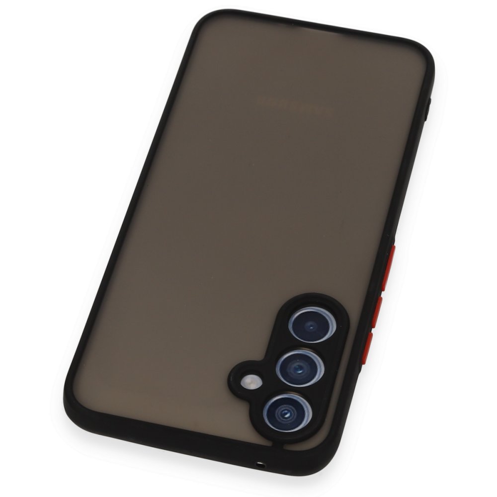  Samsung Galaxy A34 5G Kılıf Montreal Silikon Kapak - Siyah