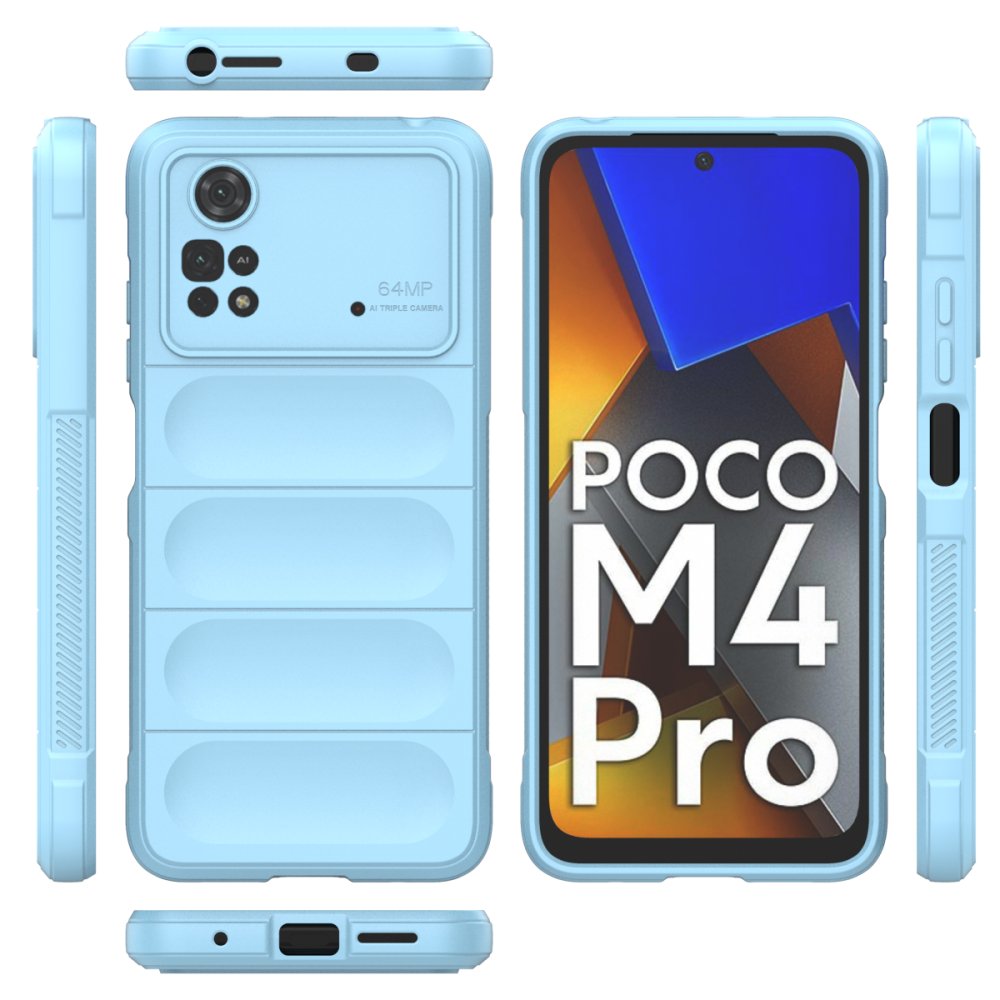 Xiaomi Poco M4 Pro 4G Kılıf Optimum Silikon - Sky Blue Xiaomi Poco M4 Pro 4G Kılıf Optimum Silikon - Sky Blue