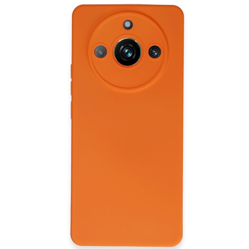 Realme 11 Pro Kılıf Nano içi Kadife Silikon - Turuncu Realme 11 Pro Kılıf Nano içi Kadife Silikon - Turuncu