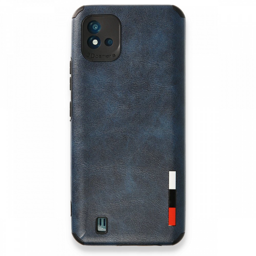 Realme C11 2021 Kılıf Loop Deri Silikon - Lacivert  Realme C11 2021 Kılıf Loop Deri Silikon - Lacivert