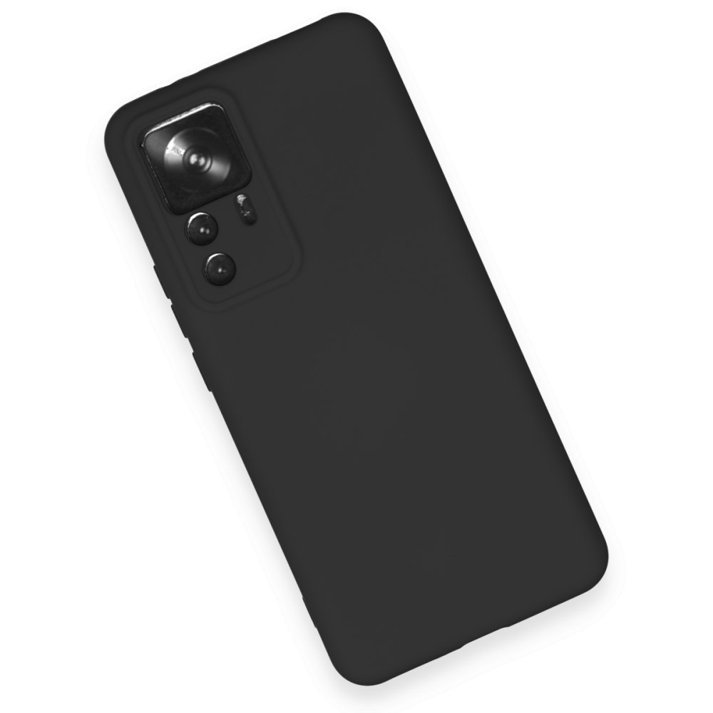Xiaomi Mi 12T Pro Kılıf Nano içi Kadife Silikon - Siyah  Xiaomi Mi 12T Pro Kılıf Nano içi Kadife Silikon - Siyah