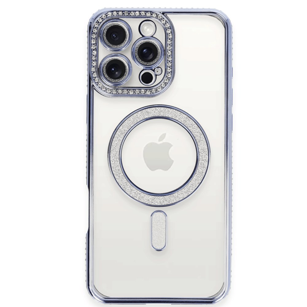 iPhone 16 Pro Kılıf Joke Simli Magneticsafe Kılıf - Mavi iPhone 16 Pro Kılıf Joke Simli Magneticsafe Kılıf - Mavi