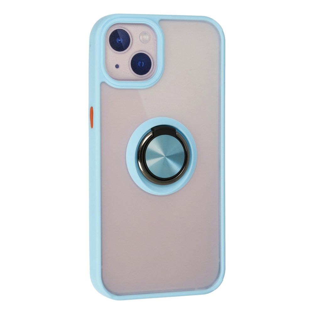 iPhone 15 Kılıf Montreal Yüzüklü Silikon Kapak - Buz Mavi  iPhone 15 Kılıf Montreal Yüzüklü Silikon Kapak - Buz Mavi
