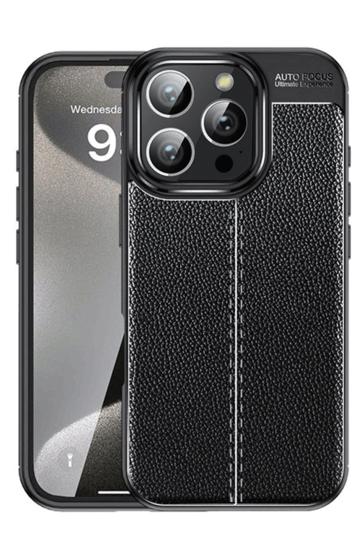  iPhone 16 Pro Max Kılıf Auto Focus Kapak - Siyah