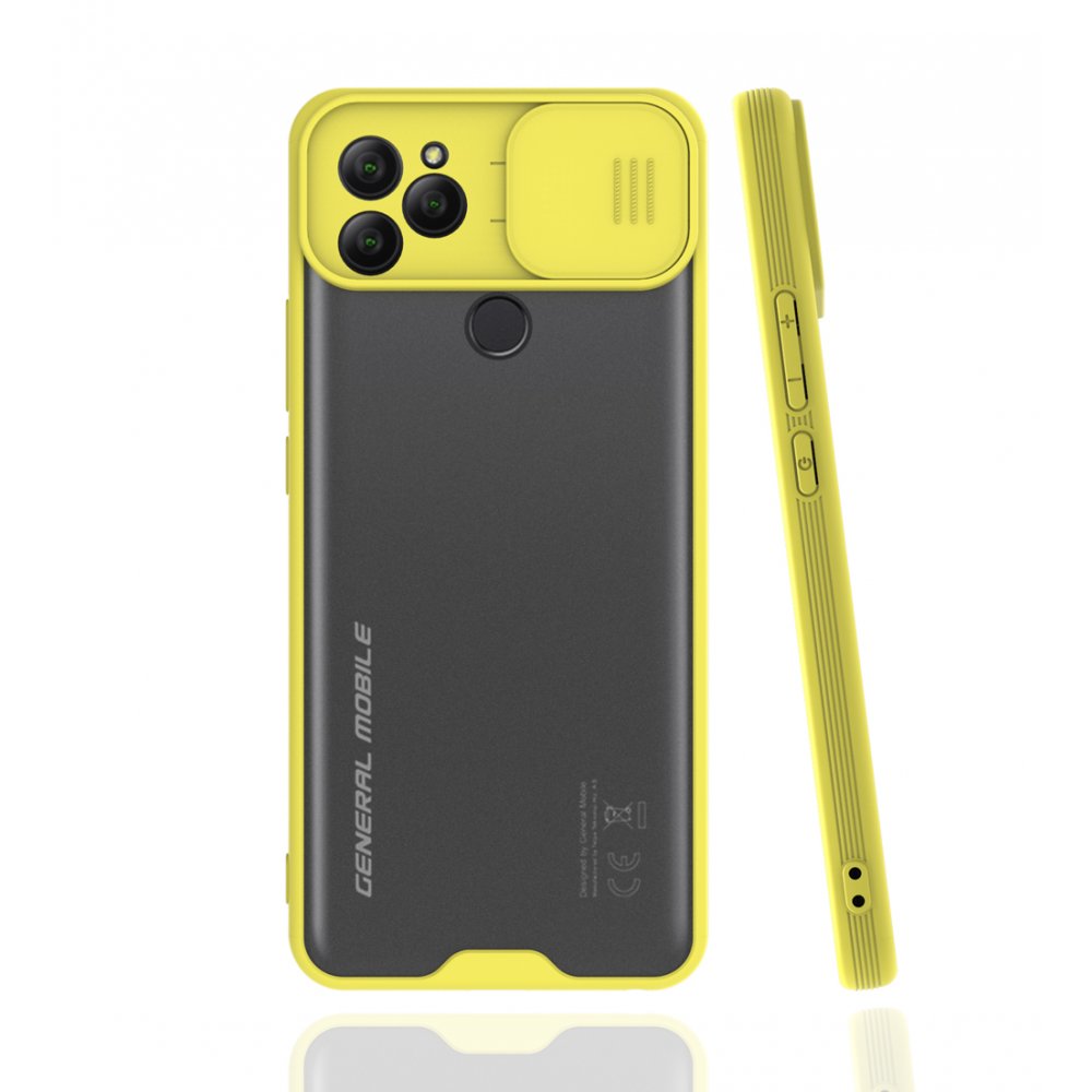  General Mobile GM 21 Kılıf Platin Kamera Koruma Silikon - Sarı