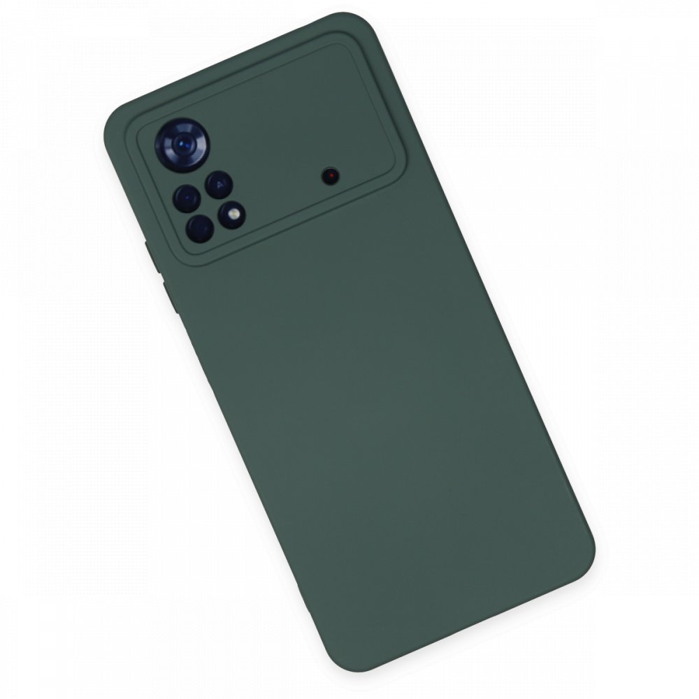  Xiaomi Poco X4 Pro 5G Kılıf Nano içi Kadife Silikon - Koyu Yeşil