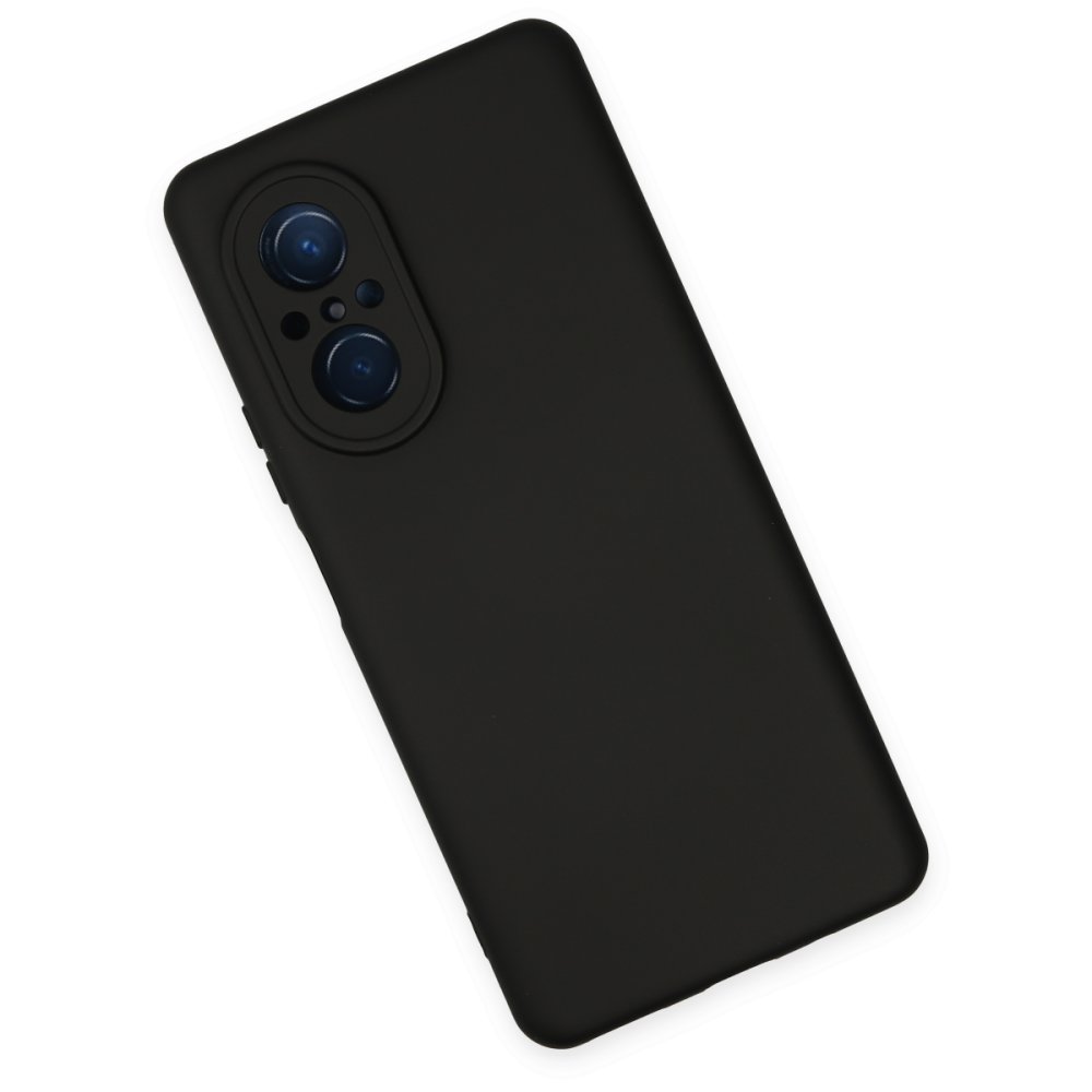  Huawei Nova 9 SE Kılıf Nano içi Kadife Silikon - Siyah