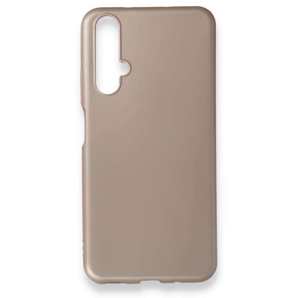 Huawei Nova 5T Kılıf First Silikon - Rose Gold  Huawei Nova 5T Kılıf First Silikon - Rose Gold