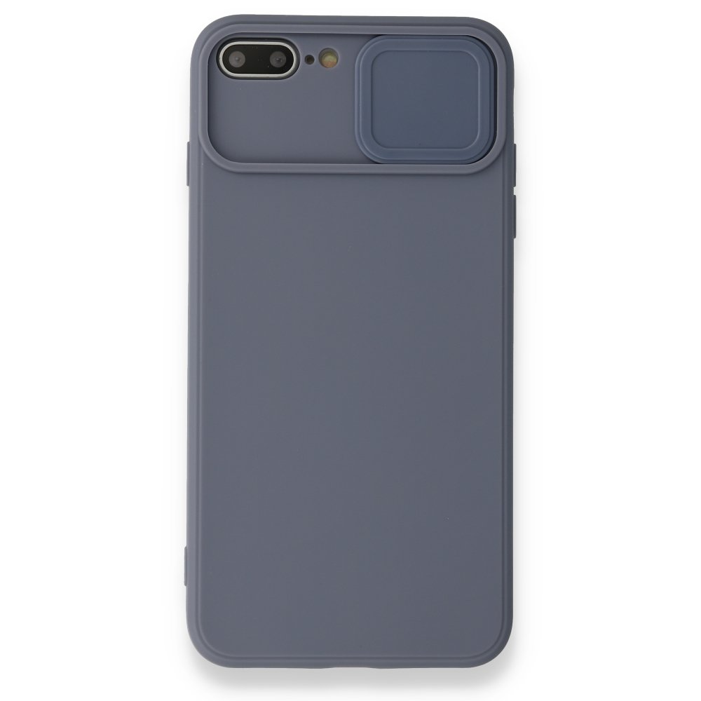  iPhone 8 Plus Kılıf Color Lens Silikon - Gri