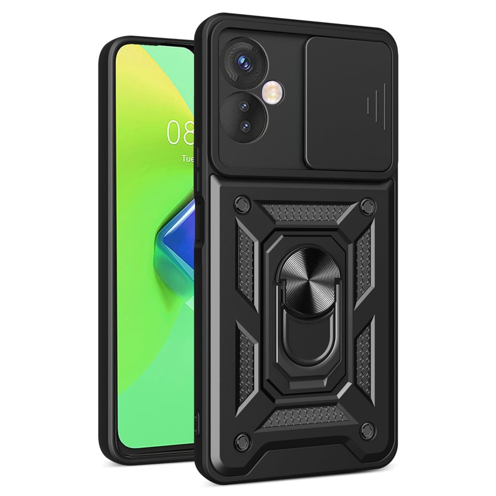 İnfinix Hot 30 4G Kılıf Pars Lens Yüzüklü Silikon - Siyah İnfinix Hot 30 4G Kılıf Pars Lens Yüzüklü Silikon - Siyah