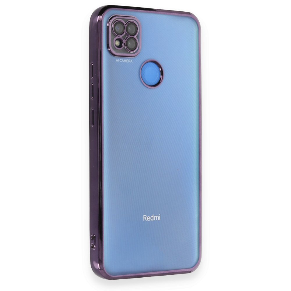 Redmi 9C Kılıf Razer Lensli Silikon - Mor