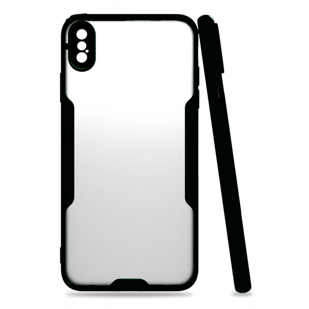 iPhone XS Max Kılıf Platin Silikon - Siyah iPhone XS Max Kılıf Platin Silikon - Siyah