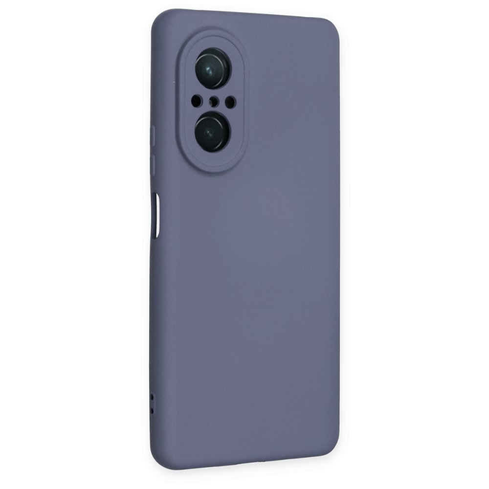  Huawei Nova 9 SE Kılıf Nano içi Kadife Silikon - Gri