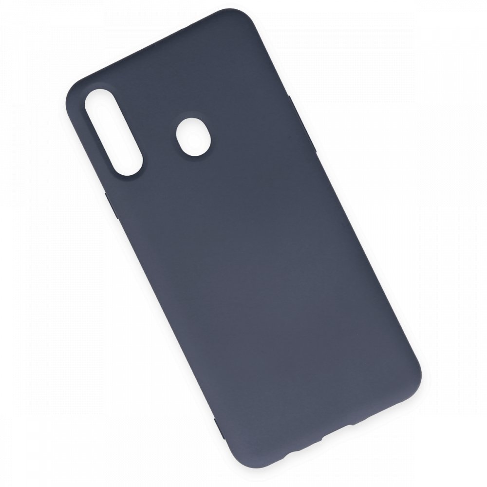  Samsung Galaxy A20S Kılıf Nano içi Kadife Silikon - Gri