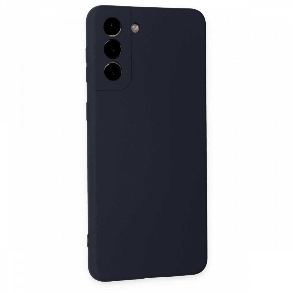  Samsung Galaxy S21 Plus Kılıf Nano içi Kadife Silikon - Lacivert