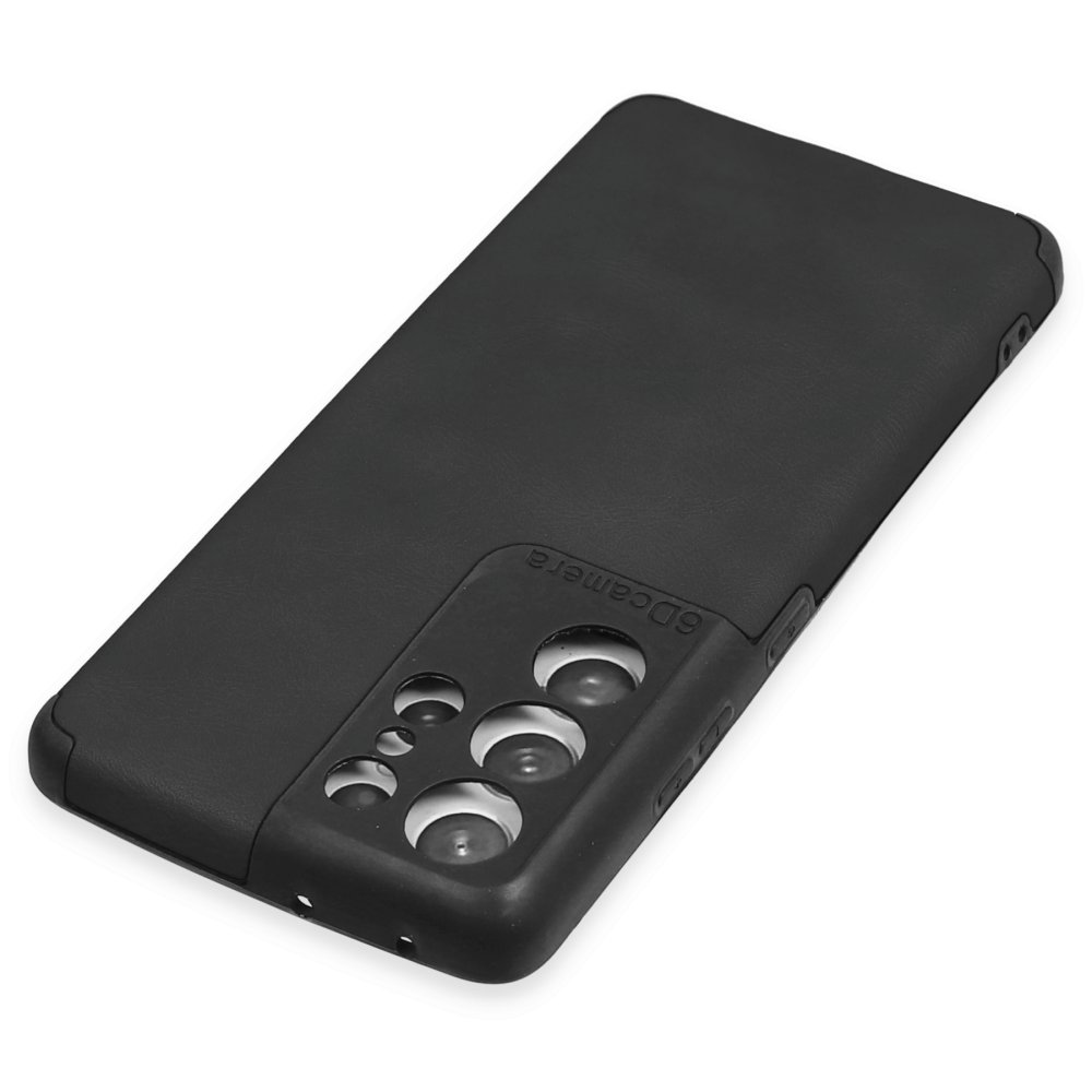  Samsung Galaxy S21 Ultra Kılıf Loop Deri Silikon - Siyah
