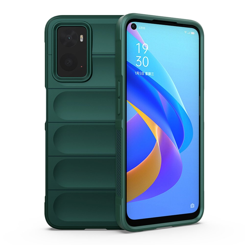  Realme 9i 4G Kılıf Optimum Silikon - Koyu Yeşil