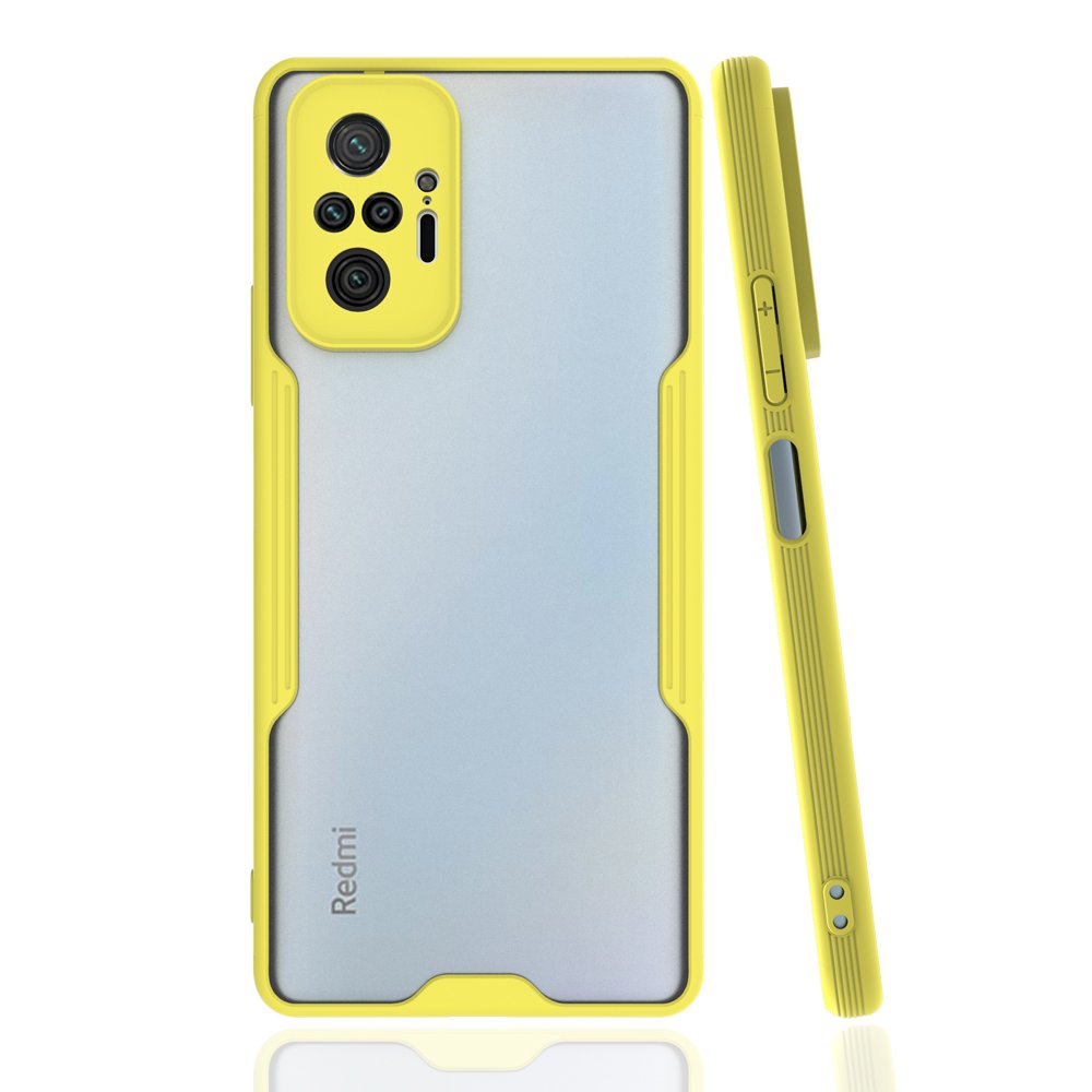 Redmi Note 10 Pro Kılıf Platin Silikon - Sarı
