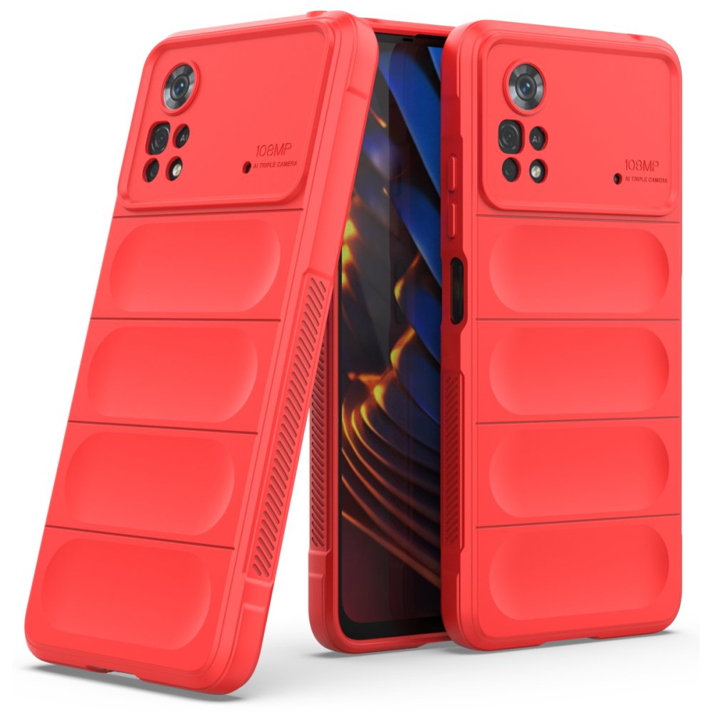  Xiaomi Poco X4 Pro 5G Kılıf Optimum Silikon - Kırmızı