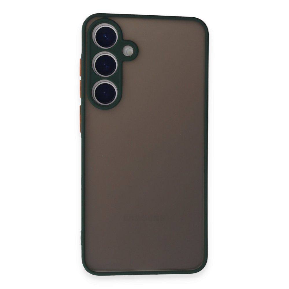  Samsung Galaxy S24 Kılıf Montreal Silikon Kapak - Yeşil