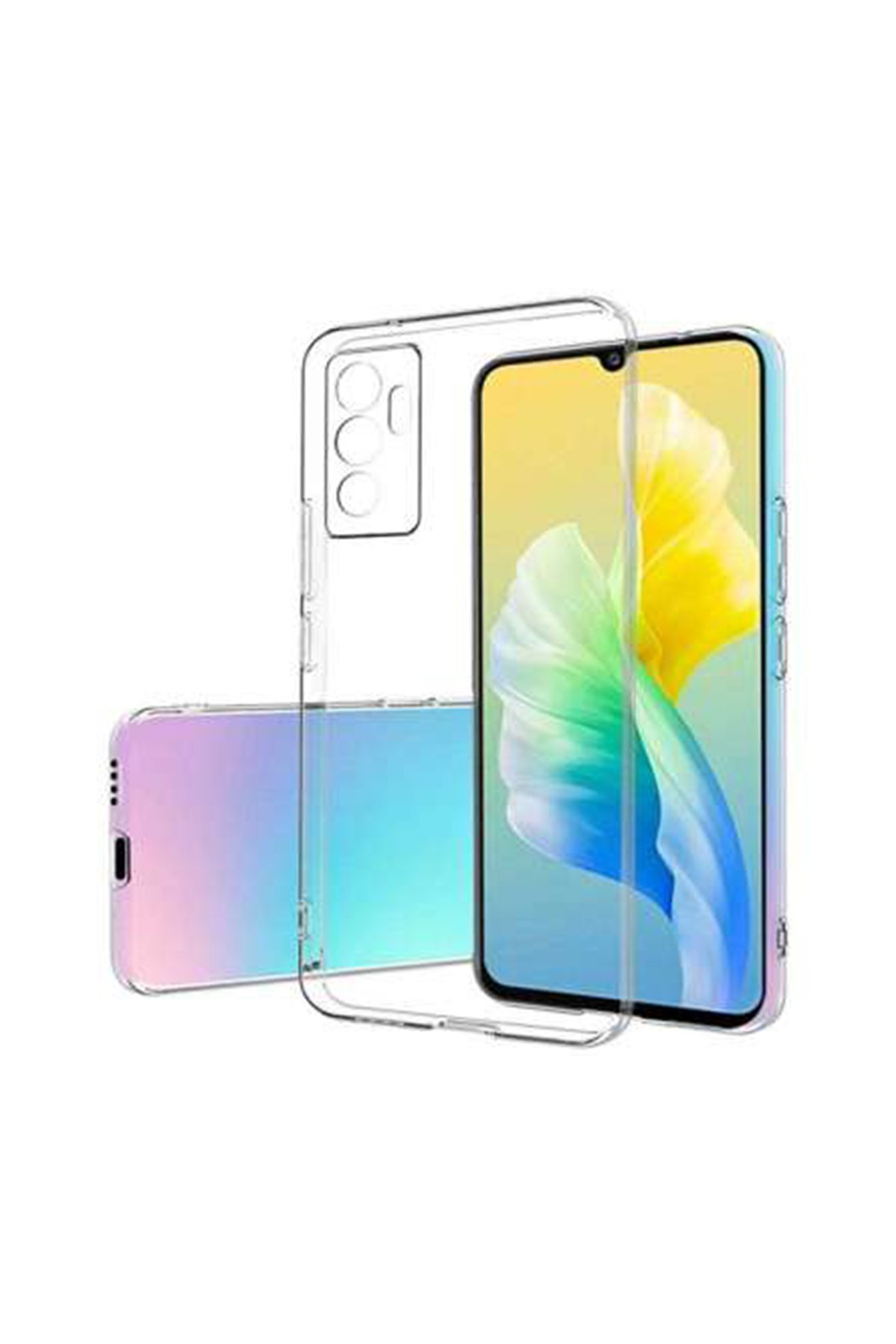 Vivo V23 5G Kılıf Lüx Şeffaf Silikon Vivo V23 5G Kılıf Lüx Şeffaf Silikon