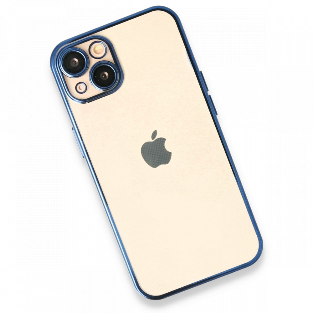  iPhone 14 Plus Kılıf Razer Lensli Silikon - Açık Mavi