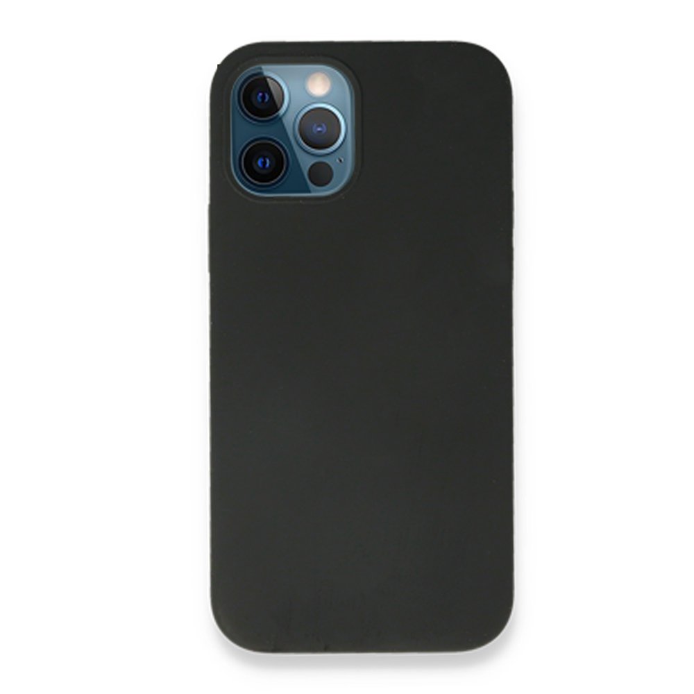 iPhone 12 Pro Max Kılıf Magneticsafe Lansman Silikon Kapak - Siyah iPhone 12 Pro Max Kılıf Magneticsafe Lansman Silikon Kapak - Siyah