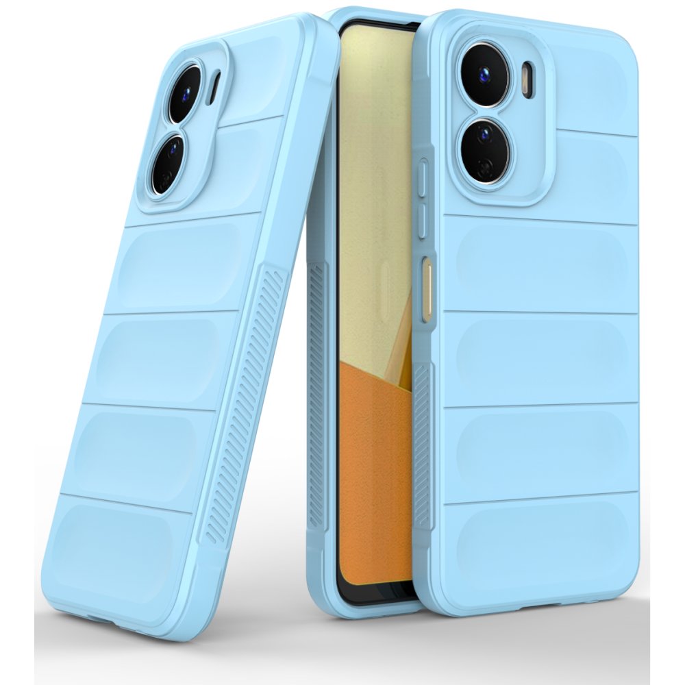 Vivo Y16 Kılıf Optimum Silikon - Sky Blue  Vivo Y16 Kılıf Optimum Silikon - Sky Blue