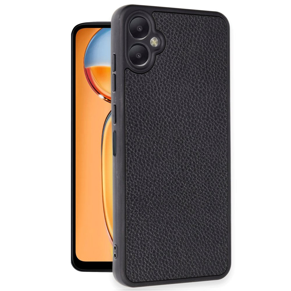  Samsung Galaxy A06 Kılıf Aras Deri Kapak - Siyah