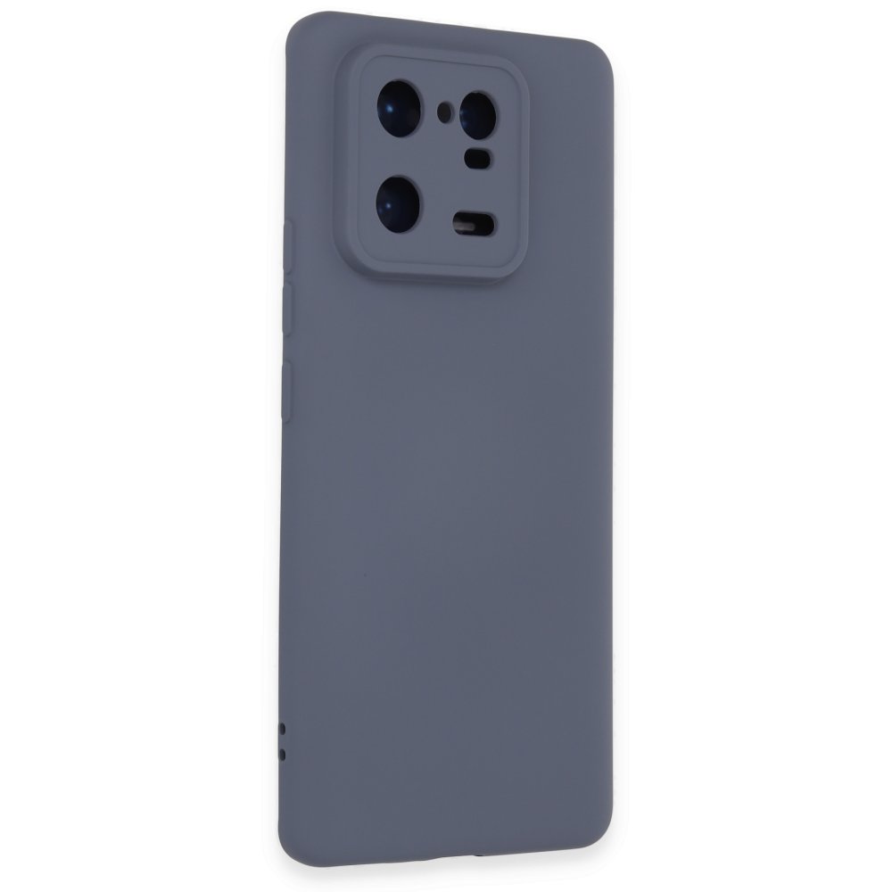 Xiaomi Mi 13 Pro Kılıf Nano içi Kadife Silikon - Gri  Xiaomi Mi 13 Pro Kılıf Nano içi Kadife Silikon - Gri