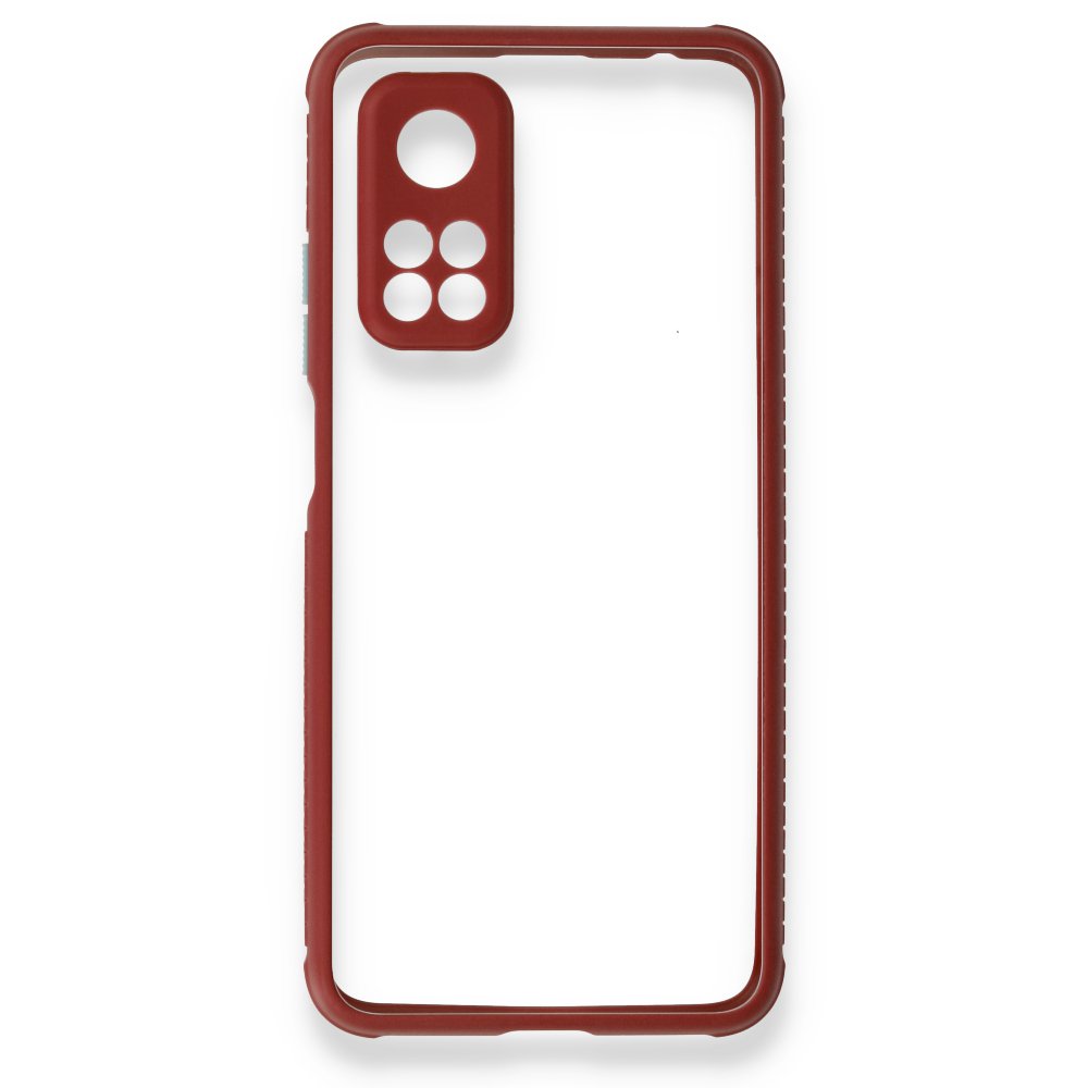  Xiaomi Mi 10T Kılıf Miami Şeffaf Silikon - Fuşya