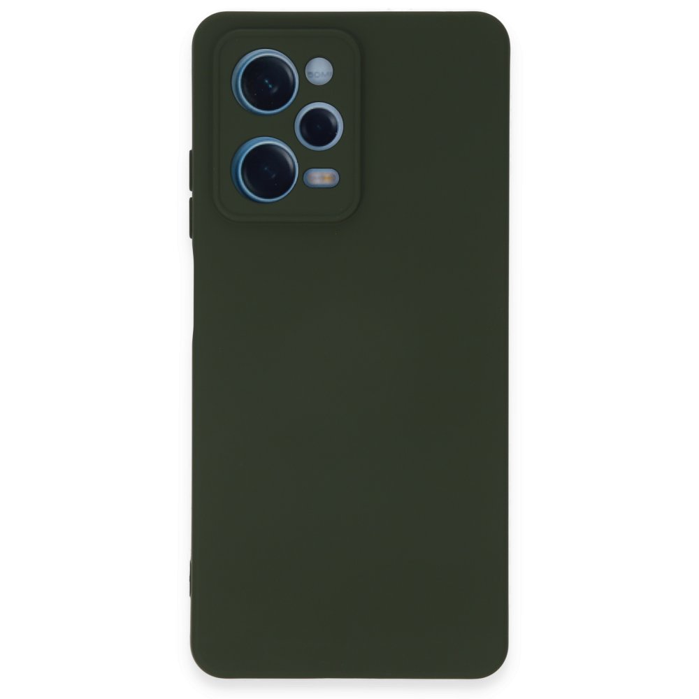 Xiaomi Poco X5 5G Kılıf Nano içi Kadife Silikon - Koyu Yeşil Xiaomi Poco X5 5G Kılıf Nano içi Kadife Silikon - Koyu Yeşil