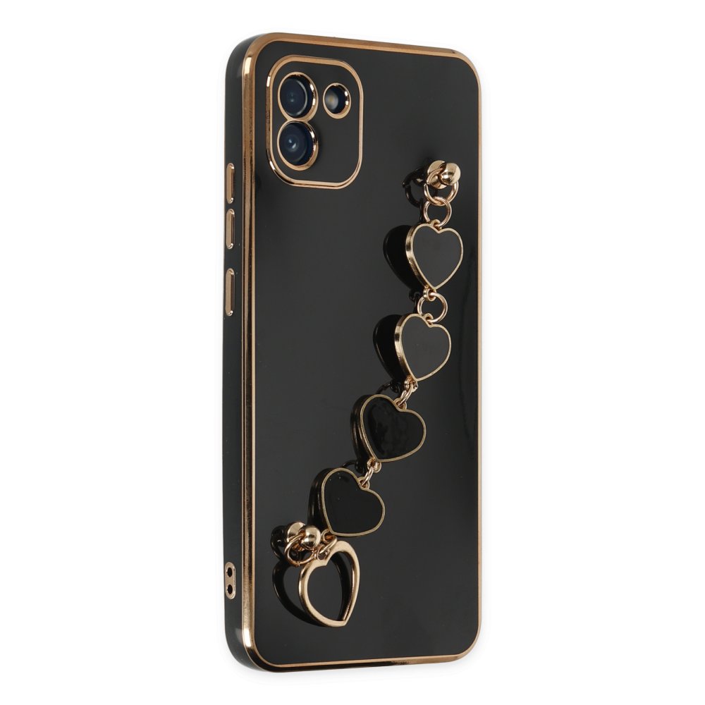  Samsung Galaxy A03 Kılıf Esila Silikon - Siyah