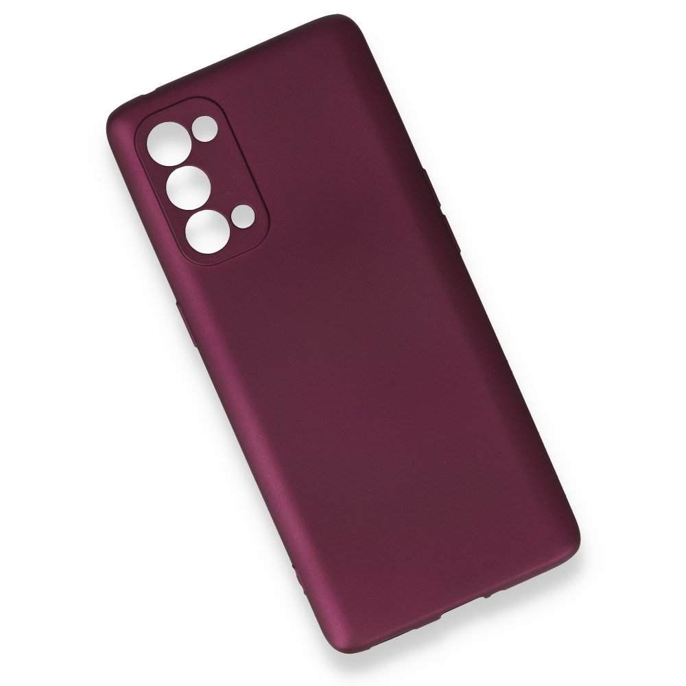  Oppo Reno 5 Pro Kılıf First Silikon - Mürdüm