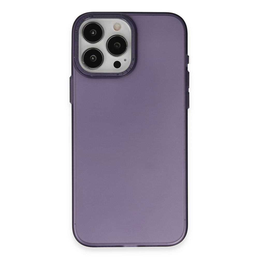  iPhone 15 Pro Kılıf Modos Metal Kapak - Derin Mor