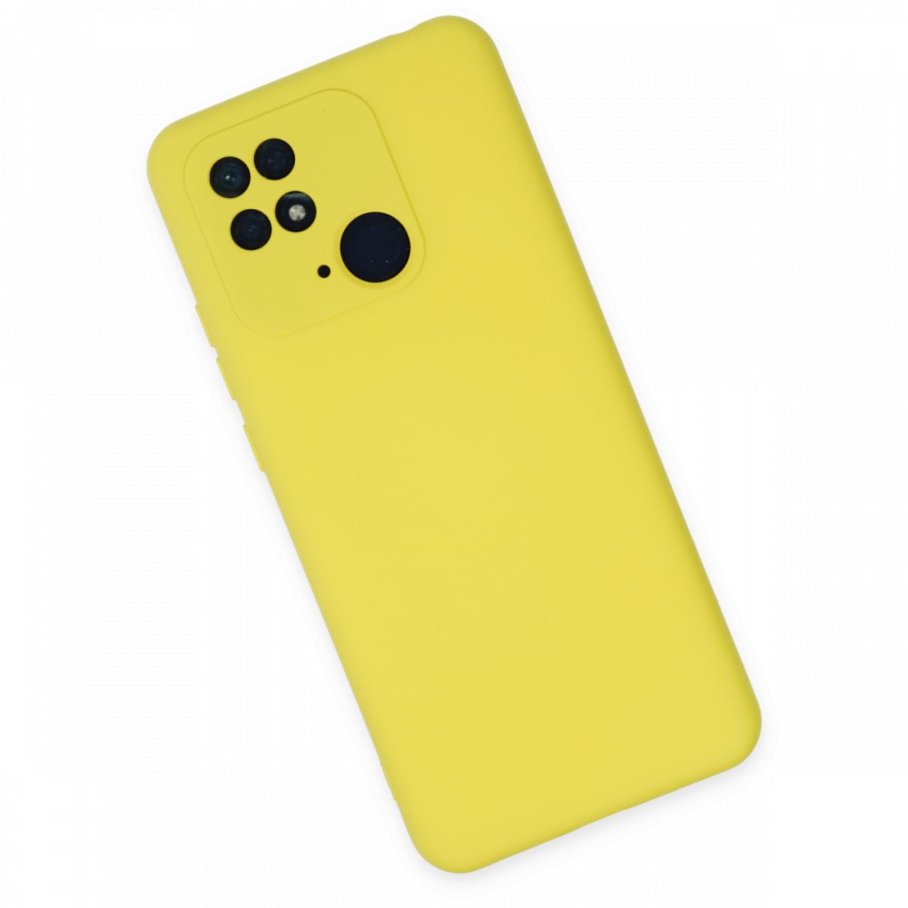 Redmi 10C Kılıf Nano içi Kadife Silikon - Sarı Redmi 10C Kılıf Nano içi Kadife Silikon - Sarı