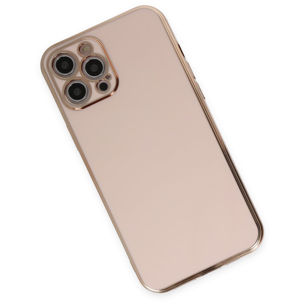 iPhone 12 Pro Kılıf Volet Silikon - Pembe