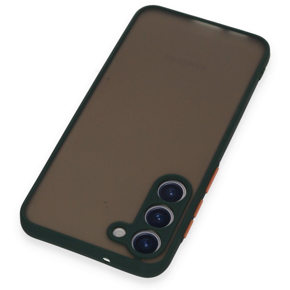  Samsung Galaxy S23 Plus Kılıf Montreal Silikon Kapak - Yeşil