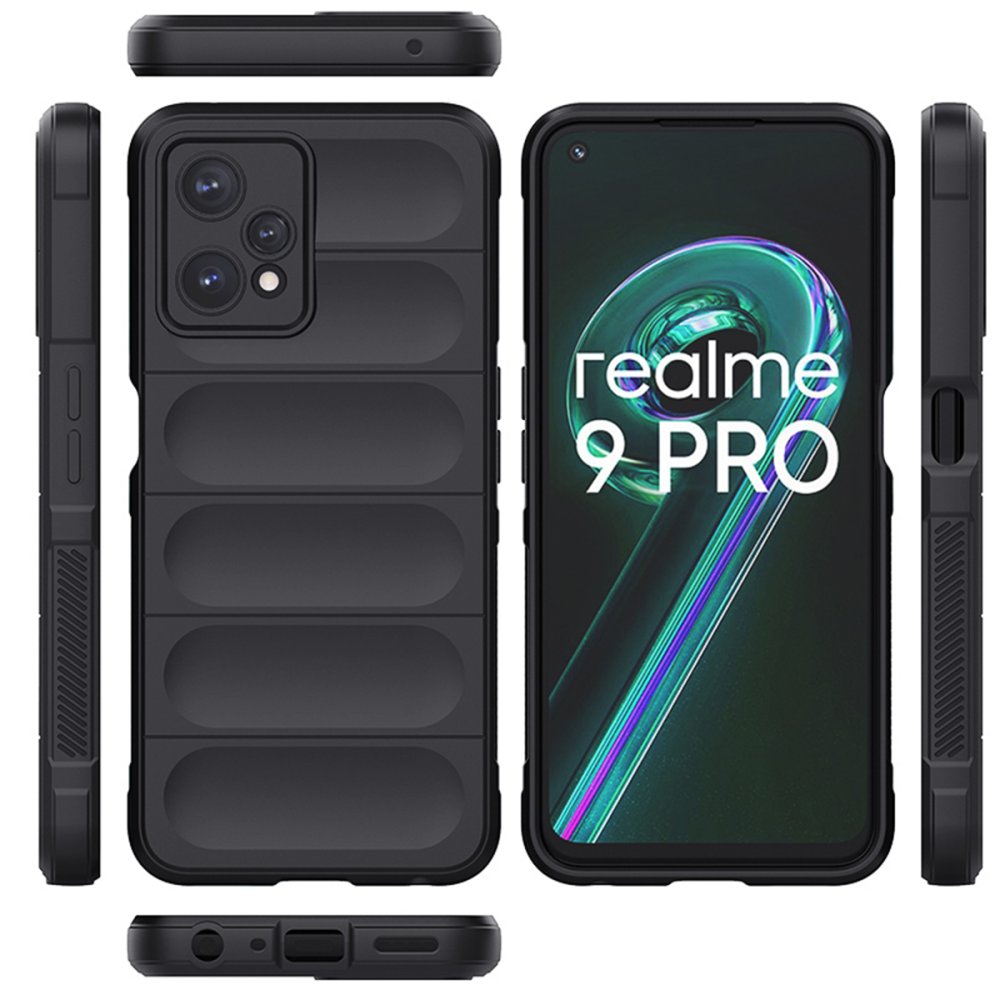 Realme 9 Pro 5G Kılıf Optimum Silikon - Siyah  Realme 9 Pro 5G Kılıf Optimum Silikon - Siyah