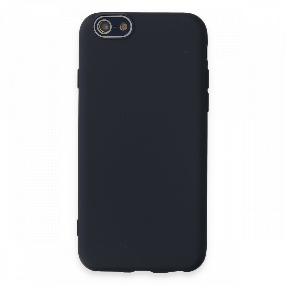  iPhone 6 Kılıf Lansman Glass Kapak - Lacivert