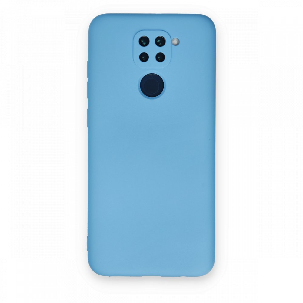 Redmi Note 9 Kılıf Nano içi Kadife Silikon - Mavi