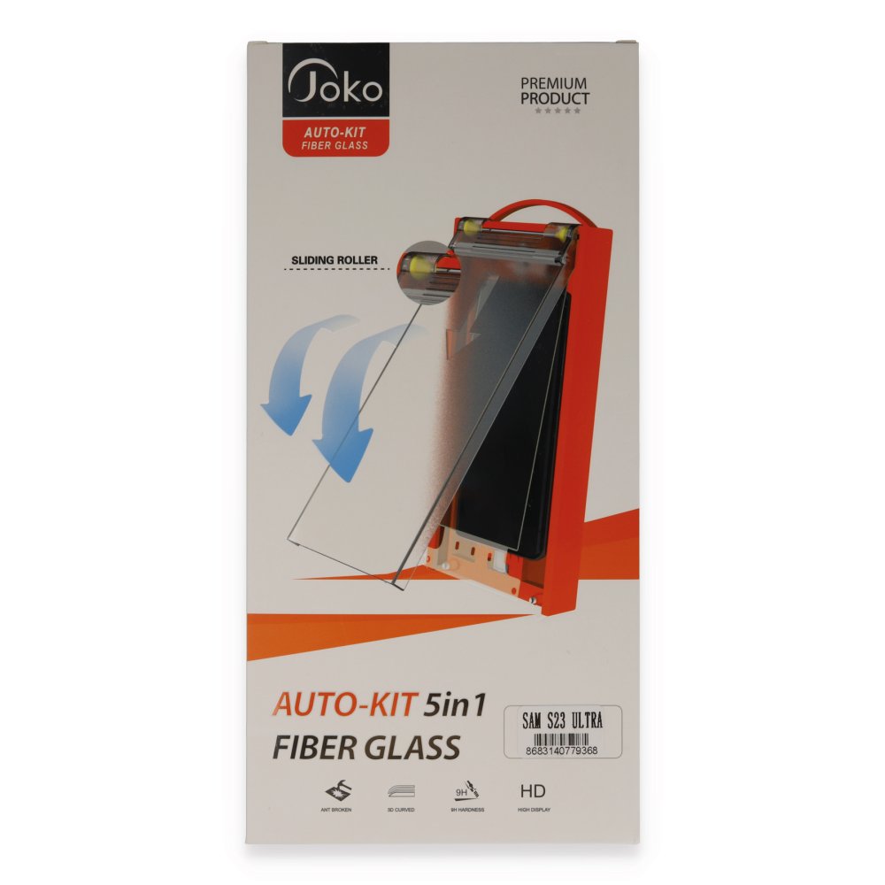 Joko Samsung Galaxy S23 Ultra AutoKit 5in1 Fiber Hayalet Cam Ekran Koruyucu Joko Samsung Galaxy S23 Ultra AutoKit 5in1 Fiber Hayalet Cam Ekran Koruyucu
