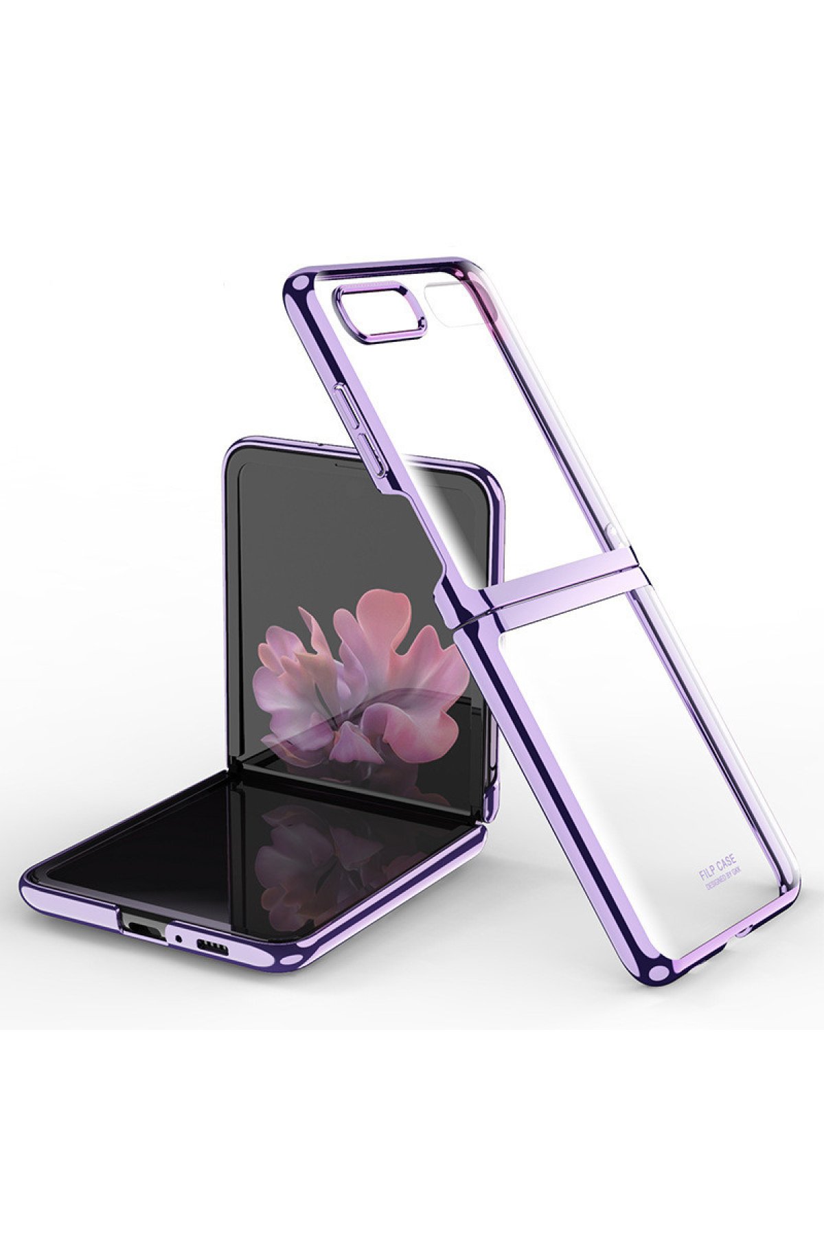  Samsung Galaxy Z Flip 4 Kılıf Fold Element Kapak - Mor
