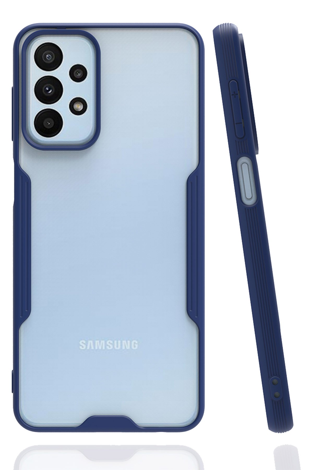  Samsung Galaxy A23 4G Kılıf Platin Silikon - Lacivert