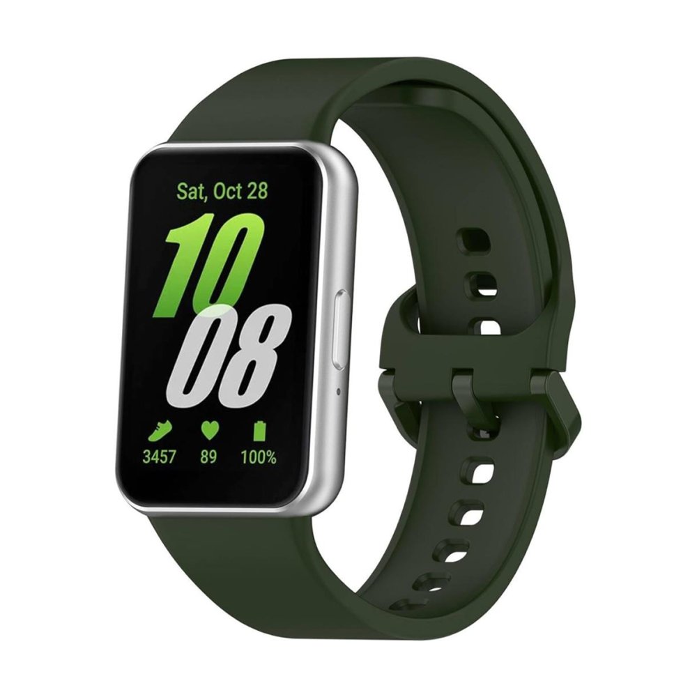  Samsung Galaxy Fit 3 Klasik Kordon - Haki Yeşil