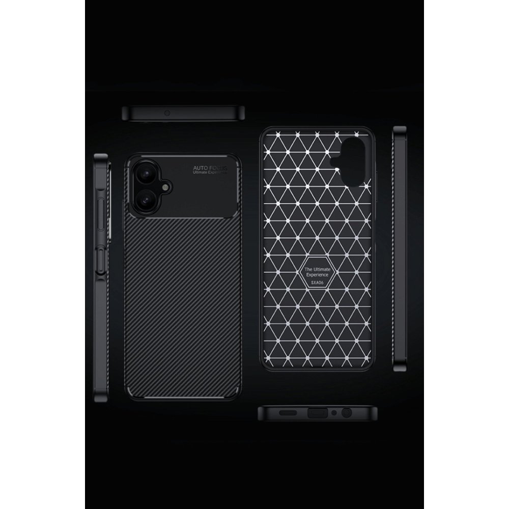  Samsung Galaxy A06 Kılıf Auto Focus Karbon Kapak - Lacivert
