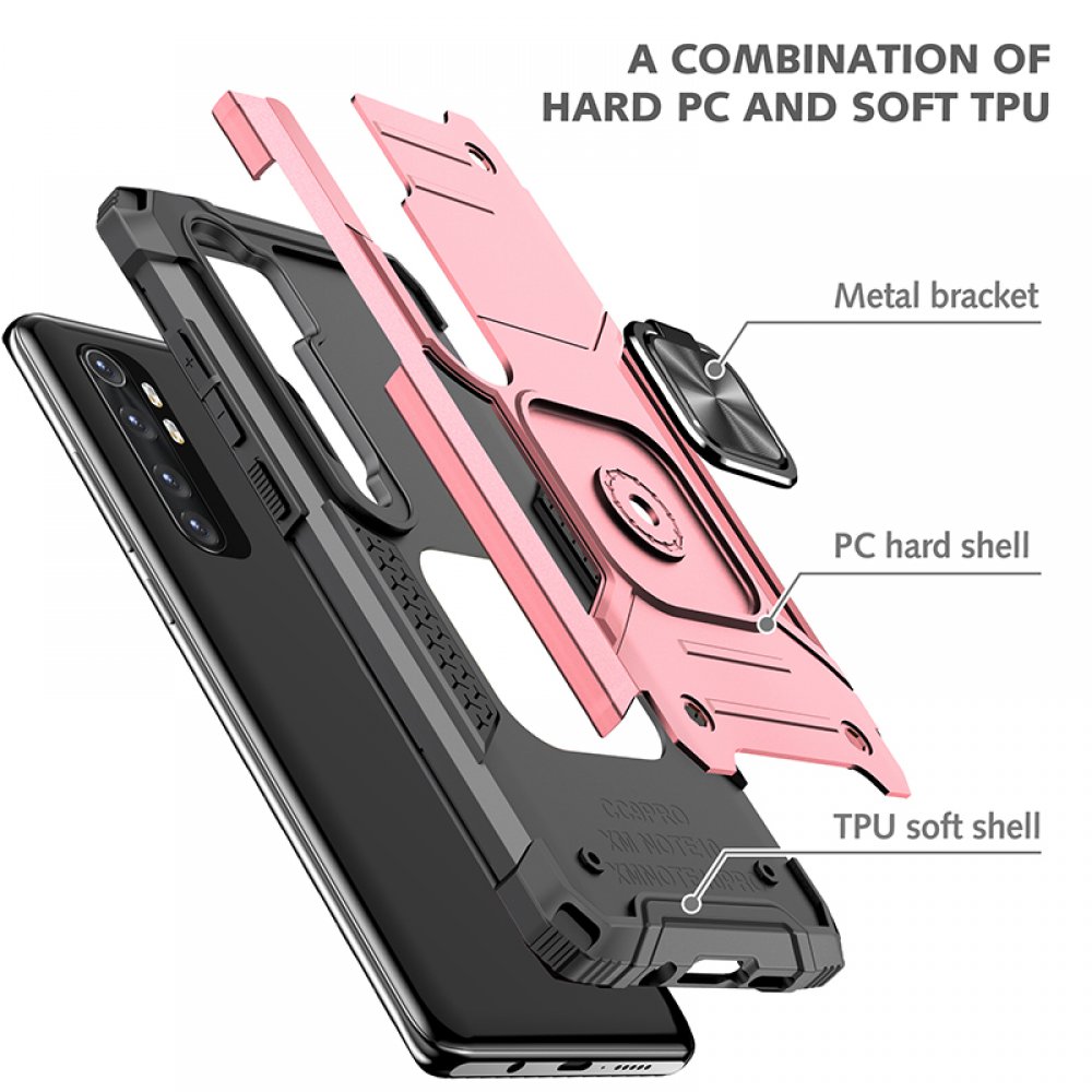 Xiaomi Mi Note 10 Lite Kılıf Zegna Yüzüklü Silikon Kapak - Rose  Xiaomi Mi Note 10 Lite Kılıf Zegna Yüzüklü Silikon Kapak - Rose