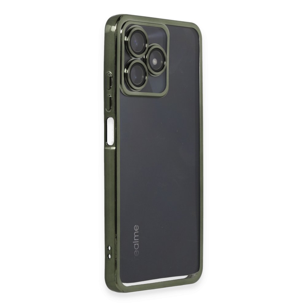 Realme C53 Kılıf Razer Lensli Silikon - Yeşil Realme C53 Kılıf Razer Lensli Silikon - Yeşil