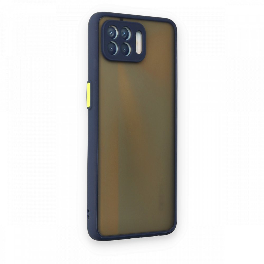  Oppo Reno 4 Lite Kılıf Montreal Silikon Kapak - Lacivert